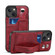 iPhone 13 Suteni 215 Wrist Strap PU Phone Case - Red
