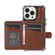 iPhone 13 Wallet Card Shockproof Phone Case - Brown