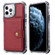 iPhone 13 Wallet Card Shockproof Phone Case - Red