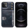 iPhone 13 Denior Oil Wax Cowhide Card Slot Phone Case - Blue