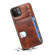 iPhone 13 Denior Oil Wax Cowhide Card Slot Phone Case - Brown