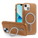 iPhone 13 MagSafe Magnetic Holder Phone Case - Brown