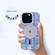 iPhone 13 Navigation Series Matte Texture TPU + PC Magnetic Phone Case - Blue