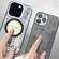 iPhone 13 Navigation Series Matte Texture TPU + PC Magnetic Phone Case - Grey