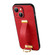 iPhone 13 SULADA Cool Series PC + Leather Texture Skin Feel Shockproof Phone Case  - Red