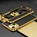 iPhone 13 Electroplated Glossy Stainless Steel Phone Case - Gold