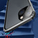 iPhone 13 Four-corner Shockproof Anti-peeping Magnetic Metal Frame Double-sided Tempered Glass Case - Black