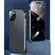 iPhone 13 Four-corner Shockproof Anti-peeping Magnetic Metal Frame Double-sided Tempered Glass Case - Blue