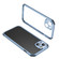 iPhone 13 Four Corners Shockproof Metal Frame Phone Case - Sierra Blue