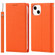 iPhone 13 Litchi Texture Genuine Leather Phone Case With Lanyard & Holder & Card Slots & Wallet - Orange