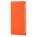 iPhone 13 Litchi Texture Genuine Leather Phone Case With Lanyard & Holder & Card Slots & Wallet - Orange