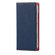 iPhone 13 Litchi Texture Genuine Leather Phone Case With Lanyard & Holder & Card Slots & Wallet - Dark Blue