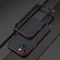 iPhone 13 Aurora Series Lens Protector + Metal Frame Protective Case - Black Red