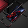 iPhone 13 Aurora Series Lens Protector + Metal Frame Protective Case - Black Red