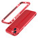 iPhone 13 Aurora Series Lens Protector + Metal Frame Protective Case - Red