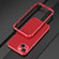 iPhone 13 Aurora Series Lens Protector + Metal Frame Protective Case - Red