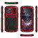 iPhone 13 R-JUST Shockproof Waterproof Dust-proof Metal + Silicone Protective Case with Holder - Red