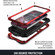 iPhone 13 R-JUST Shockproof Waterproof Dust-proof Metal + Silicone Protective Case with Holder - Red