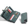 iPhone 13 CaseMe-018 Detachable Multifunctional Horizontal Flip Leather Case with Card Slot & Holder & Zipper Wallet & Photo Frame - Blue