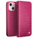 iPhone 13 QIALINO Small Crocodile Texture Horizontal Flip Leather Case with Holder & Card Slots & Wallet - Rose Red