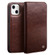iPhone 13 QIALINO Horizontal Flip Leather Case with Holder & Card Slots & Wallet - Brown