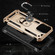 iPhone 15 Pro Max Shockproof TPU + PC Phone Case with Holder - Gold