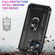 iPhone 15 Pro Max Shockproof TPU + PC Phone Case with Holder - Black