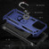 iPhone 15 Pro Max Shockproof TPU + PC Phone Case with Holder - Blue