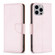 iPhone 15 Pro Max Litchi Texture Pure Color Flip Leather Phone Case - Rose Gold