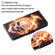 iPhone 15 Pro Max 3D Colored Drawing Flip Leather Phone Case - Flame Skull