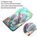 iPhone 15 Pro Max Colored Drawing Leather Phone Case - Elephant