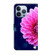 iPhone 15 Pro Max Crystal 3D Shockproof Protective Leather Phone Case - Pink Petals