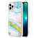 iPhone 15 Pro Max Electroplating Marble Pattern Dual-side IMD TPU Shockproof Phone Case - Green 004