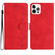 iPhone 15 Pro Max Seven Butterflies Embossed Leather Phone Case - Red