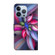 iPhone 15 Pro Max Crystal 3D Shockproof Protective Leather Phone Case - Colorful Flower