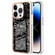 iPhone 15 Pro Electroplating Marble Dual-side IMD Phone Case - Equation