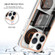 iPhone 15 Pro Electroplating Marble Dual-side IMD Phone Case - Retro Radio