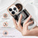 iPhone 15 Pro Electroplating Marble Dual-side IMD Phone Case - Retro Radio