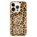 iPhone 15 Pro Max Electroplating Marble Dual-side IMD Phone Case - Leopard Print