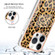 iPhone 15 Pro Max Electroplating Marble Dual-side IMD Phone Case - Leopard Print