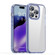 iPhone 15 Pro Max iPAKY Hanguang Series Transparent TPU+PC Phone Case - Transparent Blue