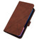 iPhone 15 Pro Max Crossbody 3D Embossed Flip Leather Phone Case - Brown