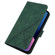 iPhone 15 Pro Max Crossbody 3D Embossed Flip Leather Phone Case - Dark Green