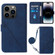 iPhone 15 Pro Max Crossbody 3D Embossed Flip Leather Phone Case - Blue