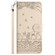 iPhone 15 Pro Max Cat Embossing Pattern Leather Phone Case with Lanyard - Beige