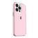 iPhone 15 Pro Max Shockproof Terminator Transparent Phone Case - Pink