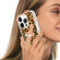 iPhone 15 Pro Max Electroplating Dual-side IMD Phone Case with Ring Holder - Leopard Print