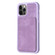 iPhone 11 BF28 Frosted Card Bag Phone Case with Holder - Purple