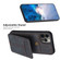 iPhone 11 BF28 Frosted Card Bag Phone Case with Holder - Black