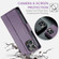 iPhone 15 Pro Max CaseMe 023 Butterfly Buckle Litchi Texture RFID Anti-theft Leather Phone Case - Pearly Purple